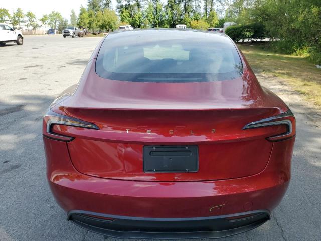 5YJ3E1EA0RF867354 - 2024 TESLA MODEL 3 Червоний фото 6