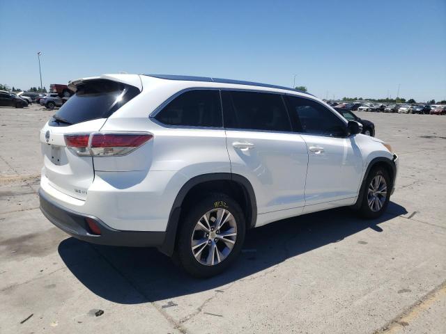 5TDJKRFH3ES040660 - 2014 TOYOTA HIGHLANDER XLE WHITE photo 3