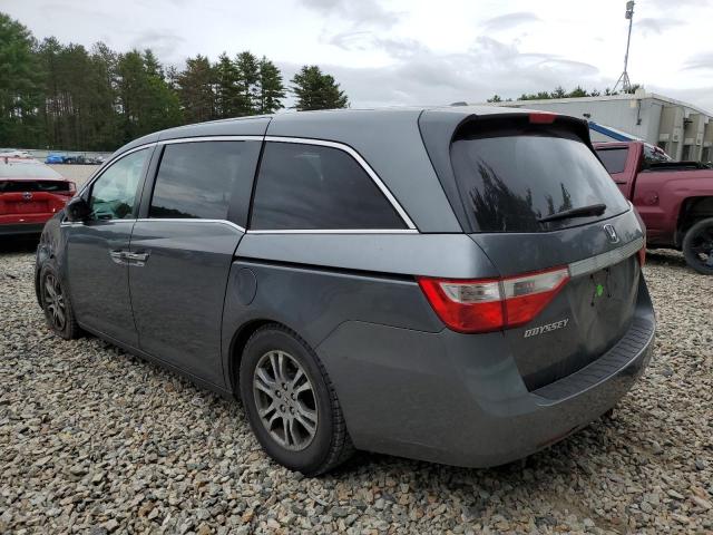 5FNRL5H65DB039419 - 2013 HONDA ODYSSEY EXL GRAY photo 2