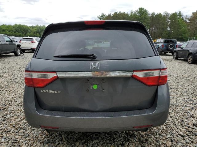 5FNRL5H65DB039419 - 2013 HONDA ODYSSEY EXL GRAY photo 6