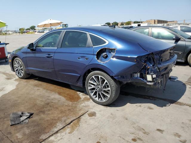 5NPEH4J27MH128928 - 2021 HYUNDAI SONATA LIMITED BLUE photo 2