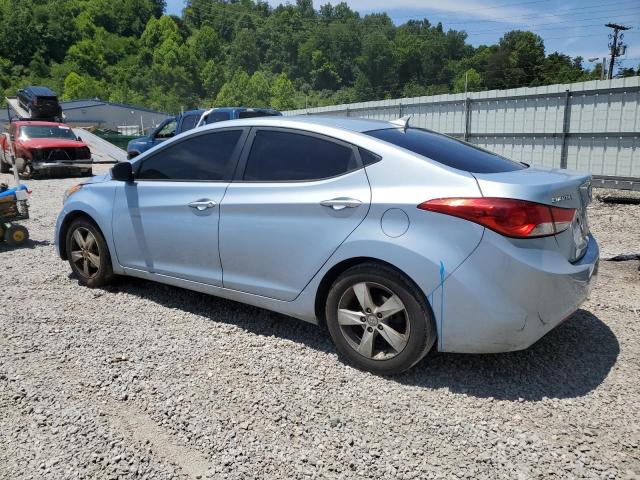 KMHDH4AE2CU370810 - 2012 HYUNDAI ELANTRA GLS BLUE photo 2