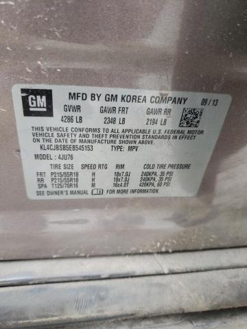 KL4CJBSB5EB545153 - 2014 BUICK ENCORE CONVENIENCE 灰色 照片 14