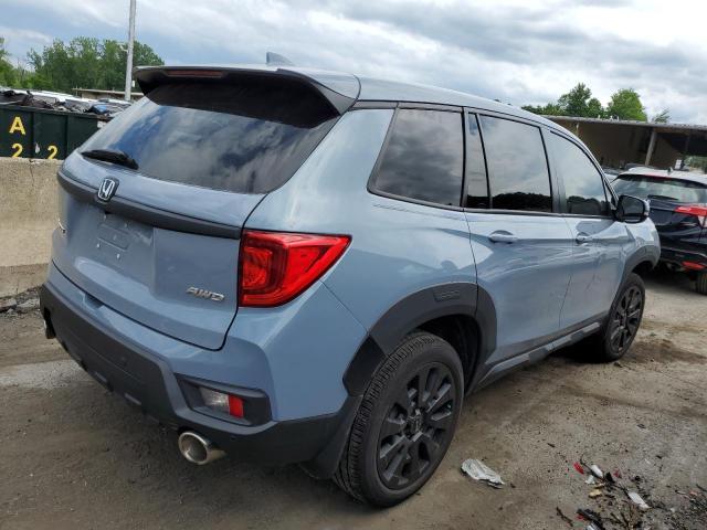 5FNYF8H56NB019788 - 2022 HONDA PASSPORT EXL ნაცრისფერი ფოტო 3