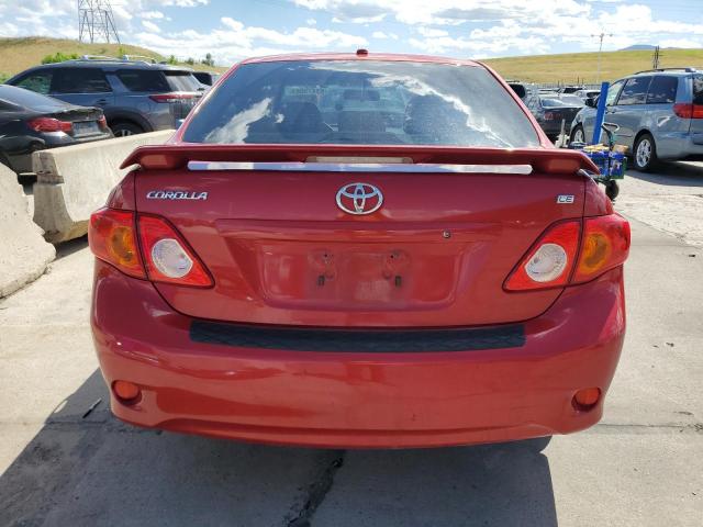 JTDBL40E09J034398 - 2009 TOYOTA COROLLA LE BASE RED photo 6
