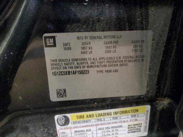 1G1ZC5EB1AF156223 - 2010 CHEVROLET MALIBU 1LT 黑色 照片 12