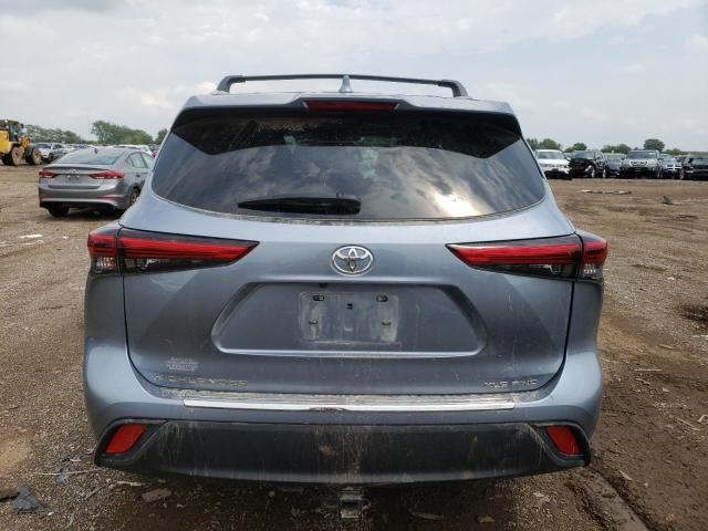 5TDGZRBH7LS039102 - 2020 TOYOTA HIGHLANDER XLE BLUE photo 6