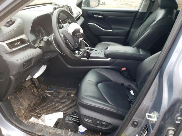 5TDGZRBH7LS039102 - 2020 TOYOTA HIGHLANDER XLE BLUE photo 7