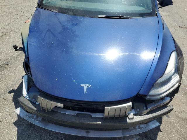 5YJ3E1EB2NF188608 - 2022 TESLA MODEL 3 BLUE photo 11