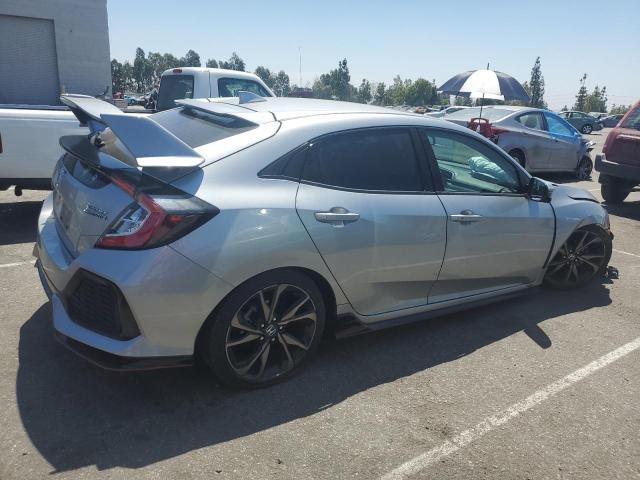 SHHFK7H91JU426636 - 2018 HONDA CIVIC SPORT TOURING SILVER photo 3
