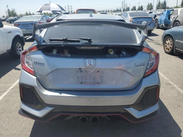 SHHFK7H91JU426636 - 2018 HONDA CIVIC SPORT TOURING SILVER photo 6