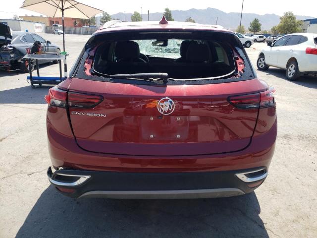 LRBFZNR40MD171203 - 2021 BUICK ENVISION ESSENCE RED photo 6