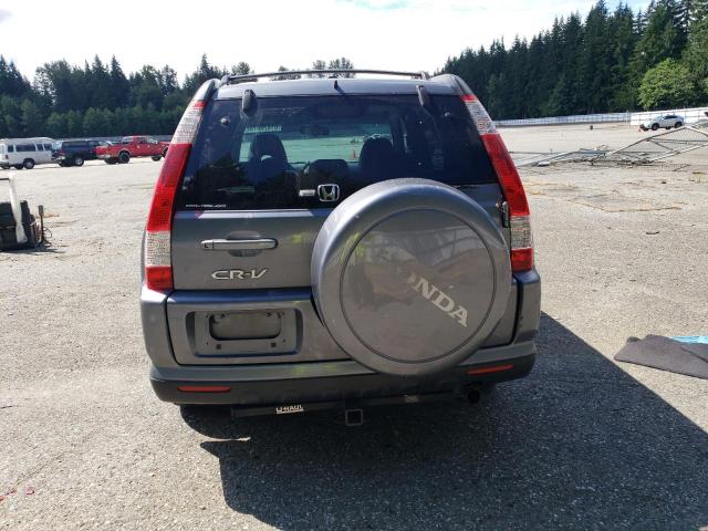 JHLRD78985C023509 - 2005 HONDA CR-V SE GRAY photo 6