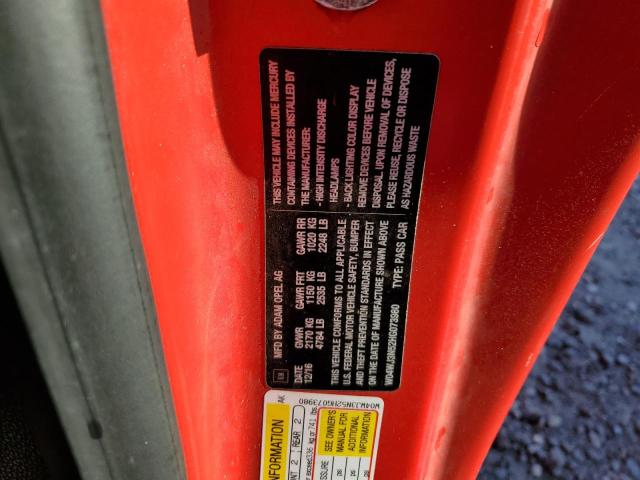 W04WJ3N52HG073980 - 2017 BUICK CASCADA SPORT TOURING RED photo 13