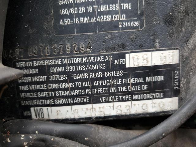 WB1040705T6379294 - 1996 BMW R1100 R GREEN photo 9