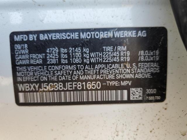 WBXYJ5C38JEF81650 - 2018 BMW X2 XDRIVE28I თეთრი ფოტო 13