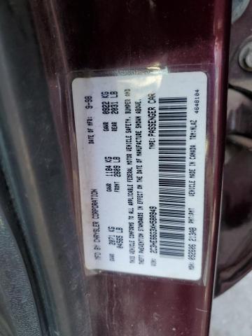 2C3HE66G3XH588949 - 1999 CHRYSLER 300M BURGUNDY photo 12