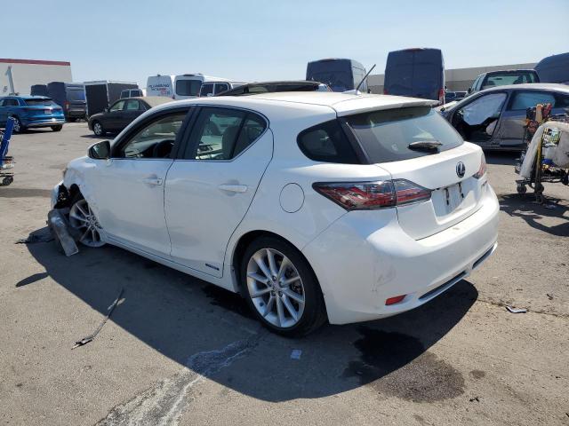 JTHKD5BH1D2171989 - 2013 LEXUS CT 200 WHITE photo 2