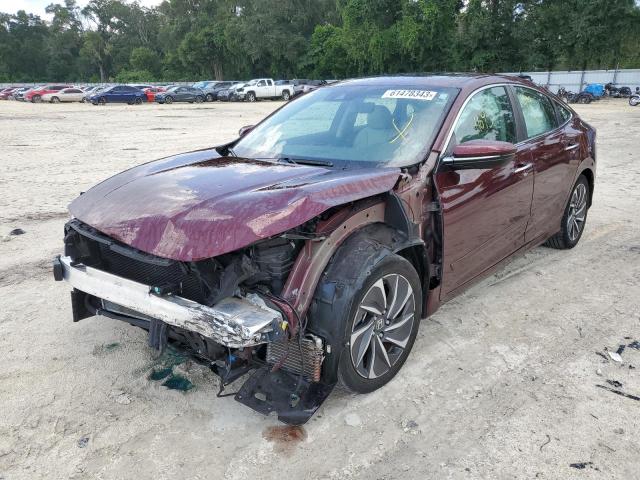 19XZE4F91KE005739 - 2019 HONDA INSIGHT TOURING BURGUNDY photo 1