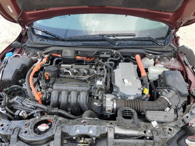 19XZE4F91KE005739 - 2019 HONDA INSIGHT TOURING BURGUNDY photo 11