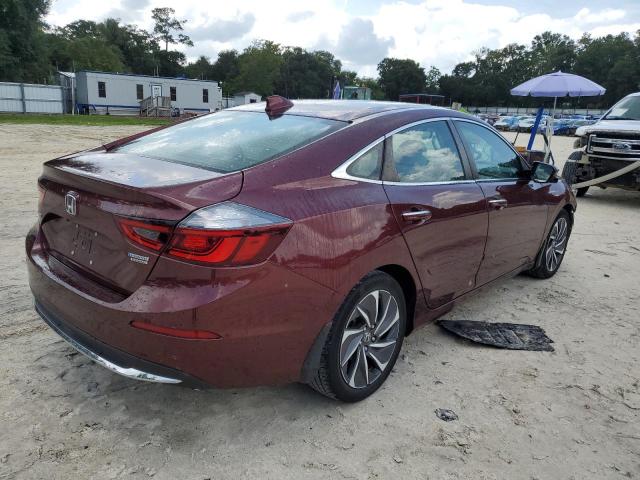 19XZE4F91KE005739 - 2019 HONDA INSIGHT TOURING BURGUNDY photo 3