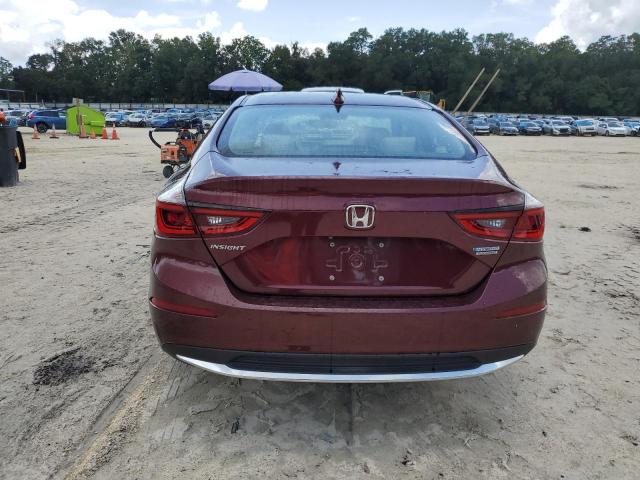 19XZE4F91KE005739 - 2019 HONDA INSIGHT TOURING BURGUNDY photo 6