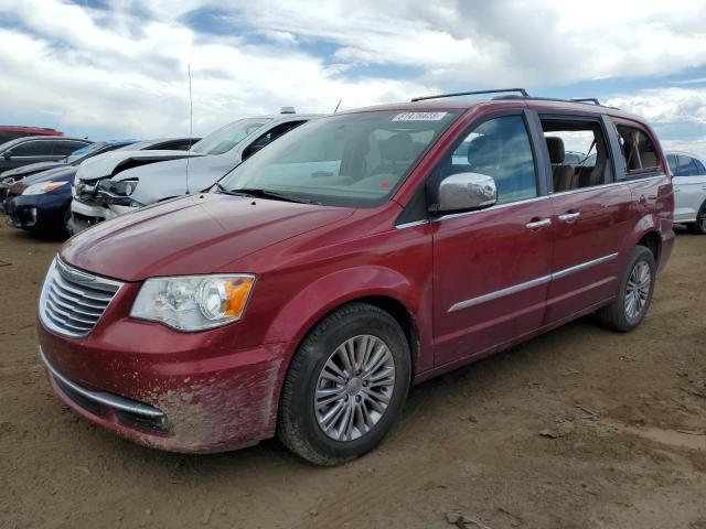 2C4RC1CG0DR647183 - 2013 CHRYSLER TOWN & COU TOURING L MAROON photo 1