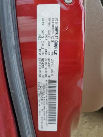 2C4RC1CG0DR647183 - 2013 CHRYSLER TOWN & COU TOURING L MAROON photo 13