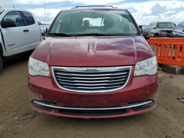 2C4RC1CG0DR647183 - 2013 CHRYSLER TOWN & COU TOURING L MAROON photo 5