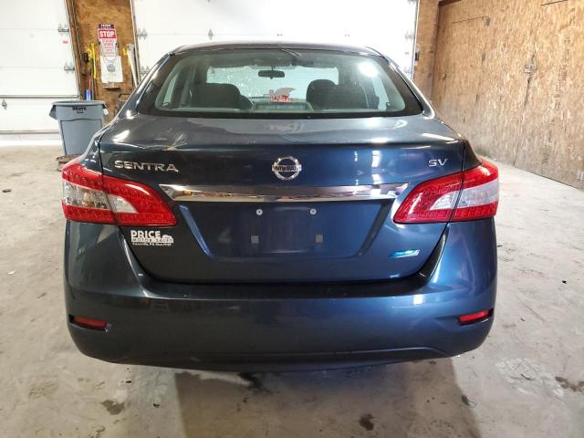 3N1AB7AP2EL610465 - 2014 NISSAN SENTRA S BLUE photo 6