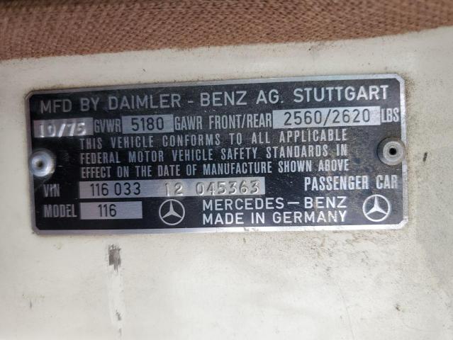 11603312045363 - 1976 MERCEDES-BENZ 400-CLASS BEIGE photo 12