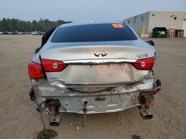 JN1BV7AR9EM681147 - 2014 INFINITI Q50 BASE SILVER photo 6