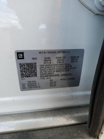 5GAEVAKW5LJ260375 - 2020 BUICK ENCLAVE ESSENCE Ağ foto 13