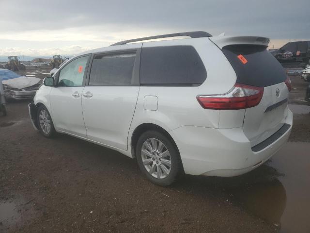 5TDDK3DC0FS101949 - 2015 TOYOTA SIENNA XLE WHITE photo 2
