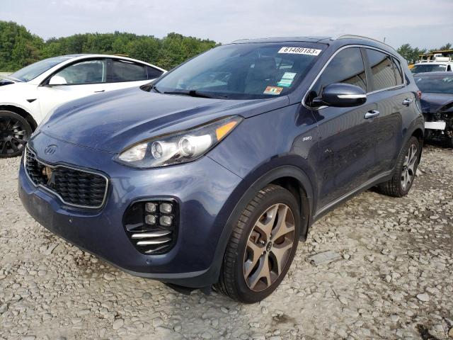 KNDPRCA69H7265205 - 2017 KIA SPORTAGE SX BLUE photo 1