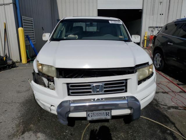 2HJYK16556H506980 - 2006 HONDA RIDGELINE RTL WHITE photo 5