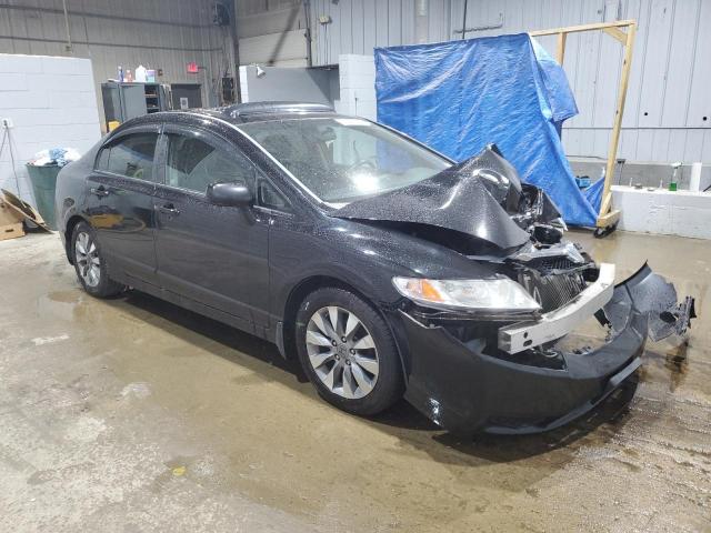 19XFA1F81AE015142 - 2010 HONDA CIVIC EX BLACK photo 4