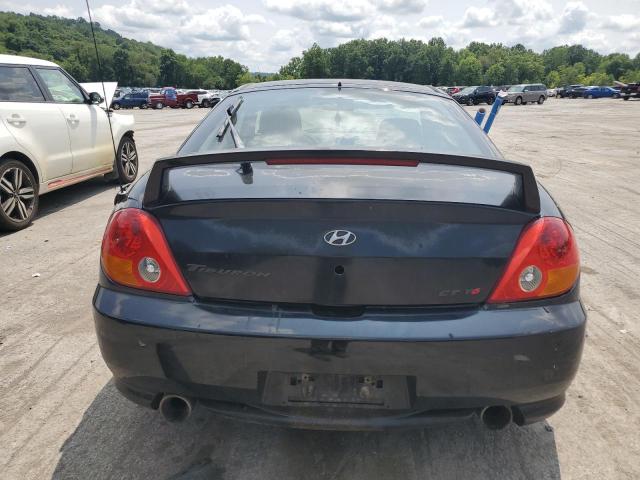 KMHHN65F14U122994 - 2004 HYUNDAI TIBURON GT BLACK photo 6