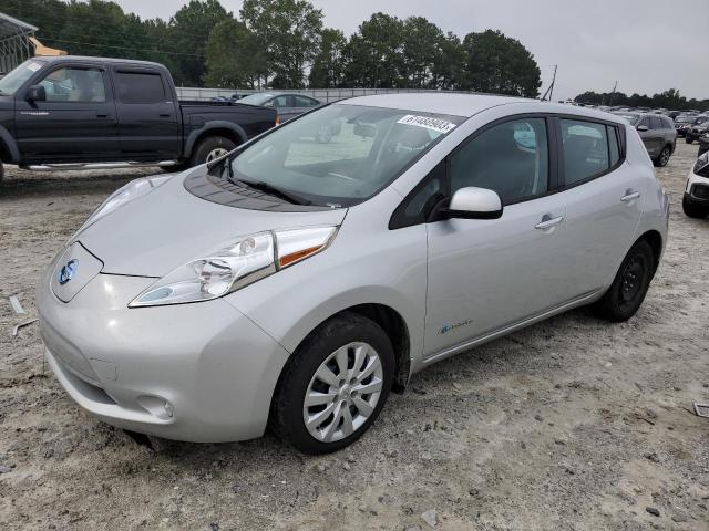 1N4AZ0CP0FC320323 - 2015 NISSAN LEAF S SILVER photo 1