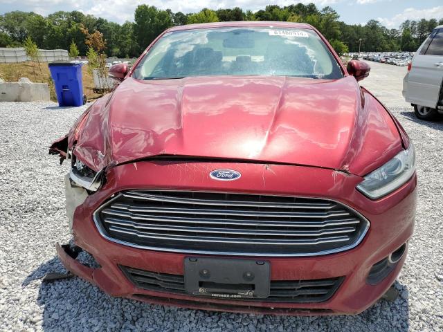 1FA6P0HD1E5383119 - 2014 FORD FUSION SE RED photo 5