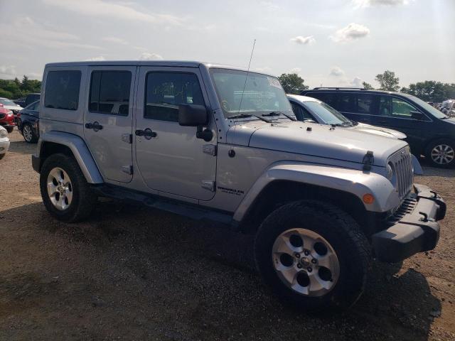 1C4BJWEG2EL103229 - 2014 JEEP WRANGLER U SAHARA SILVER photo 4