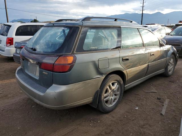 4S3BH675516678781 - 2001 SUBARU LEGACY OUTBACK AWP GREEN photo 3