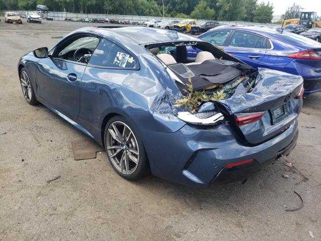 WBA13AR06MCE83387 - 2021 BMW M440XI BLUE photo 2