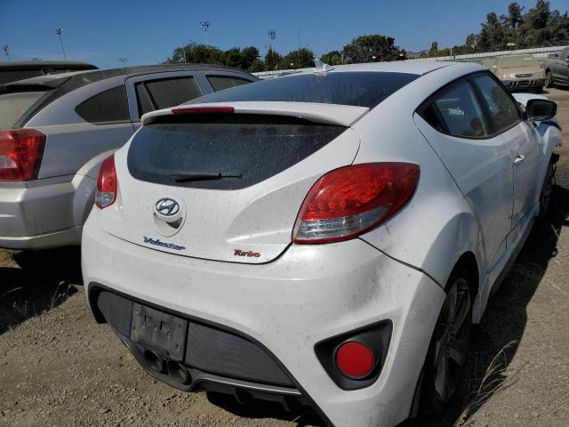 KMHTC6AE1DU178639 - 2013 HYUNDAI VELOSTER TURBO WHITE photo 3