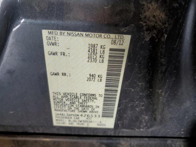 1N4BL3APXDN426533 - 2013 NISSAN ALTIMA 3.5S CHARCOAL photo 12