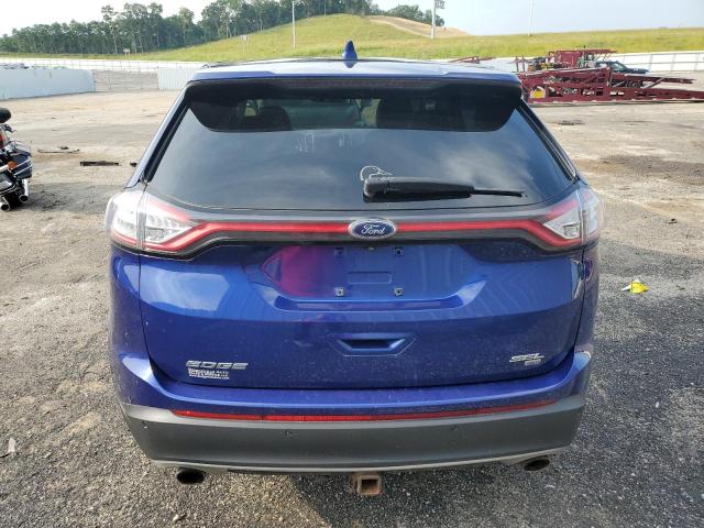 2FMTK4J87FBB46238 - 2015 FORD EDGE SEL BLUE photo 6