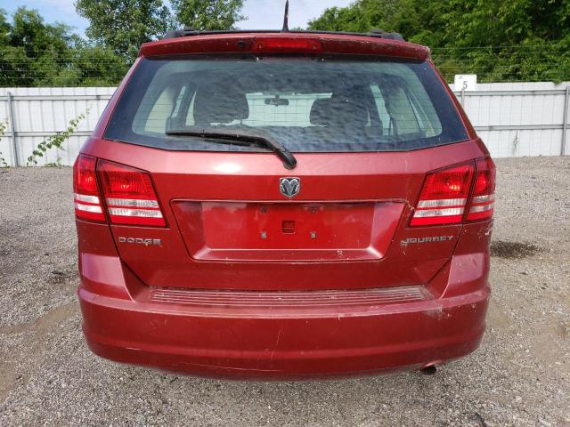 3D4PG4FB5AT230697 - 2010 DODGE JOURNEY SE RED photo 6