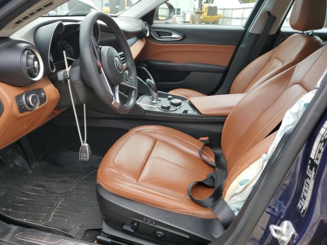 ZARFAEDNXJ7580639 - 2018 ALFA ROMEO GIULIA Q4 BLUE photo 7