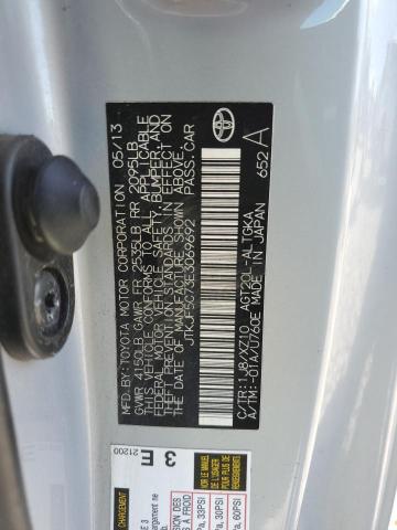 JTKJF5C73E3069692 - 2014 TOYOTA SCION TC ვერცხლისფერი ფოტო 12