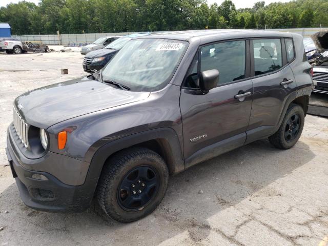 ZACCJBABXJPH88092 - 2018 JEEP RENEGADE SPORT BLACK photo 1